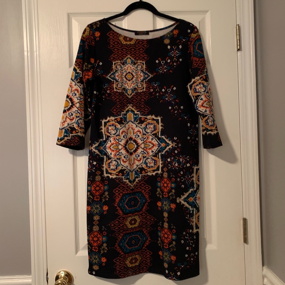 Multicolor shift dress